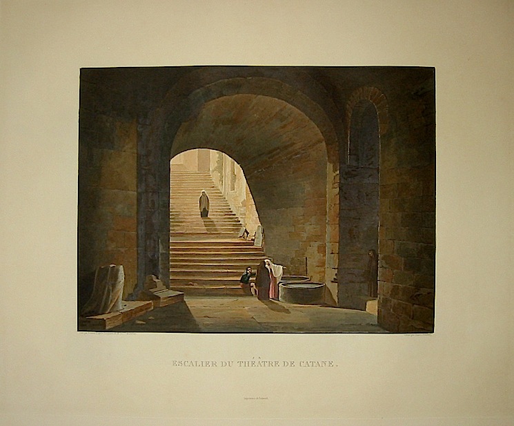 Escalier du Theatre de Catane 1822-1826 Parigi